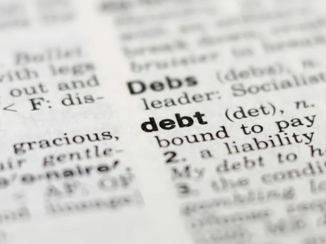 debt in dictionary